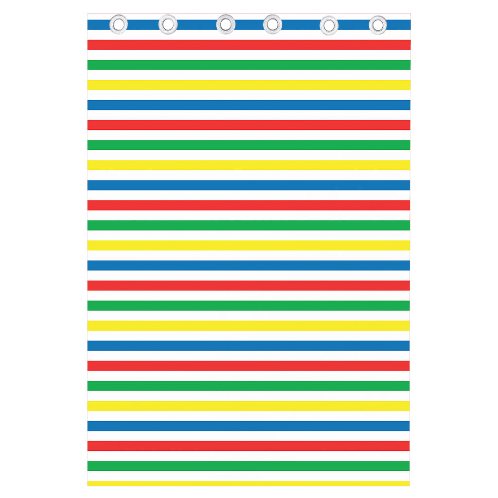 Colorful Striped Pattern Print Curtain