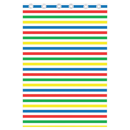 Colorful Striped Pattern Print Curtain