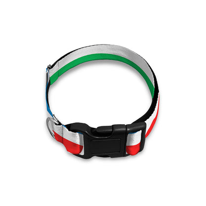 Colorful Striped Pattern Print Dog Collar