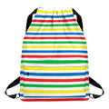 Colorful Striped Pattern Print Drawstring Backpack