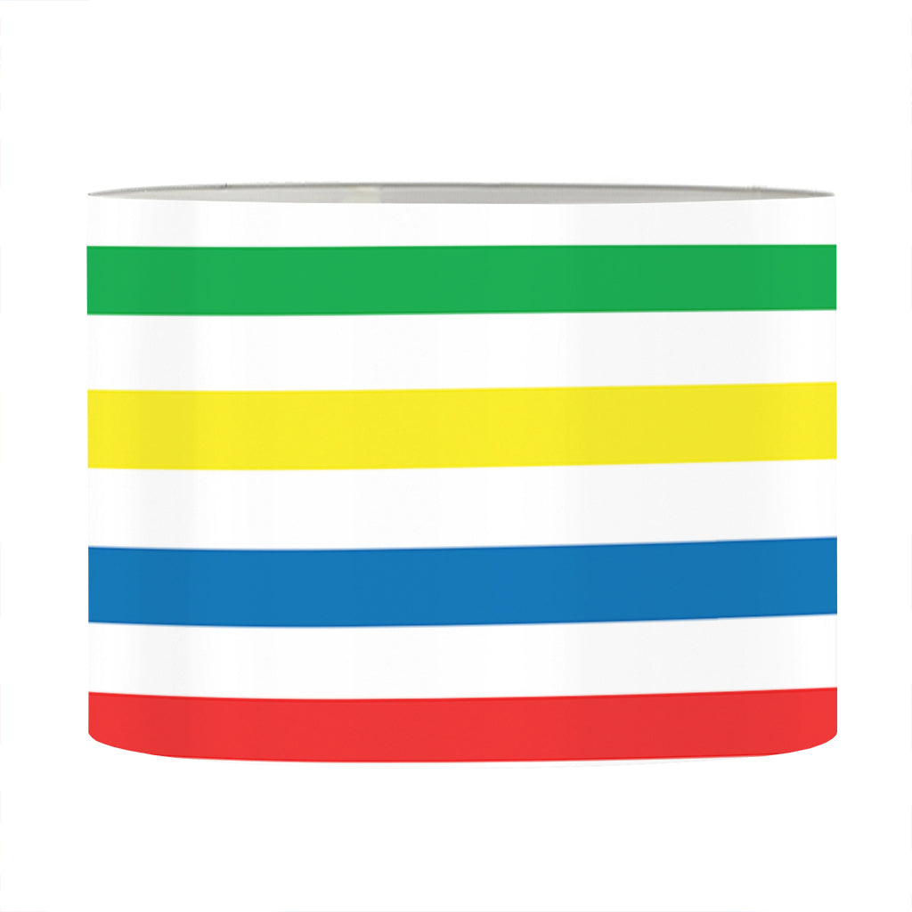 Colorful Striped Pattern Print Drum Lamp Shade