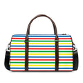 Colorful Striped Pattern Print Duffel Bag