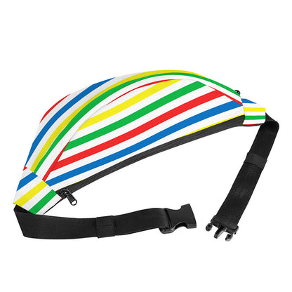 Colorful Striped Pattern Print Fanny Pack