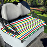 Colorful Striped Pattern Print Golf Cart Seat Cover