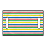 Colorful Striped Pattern Print Golf Cart Seat Cover