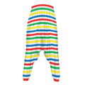 Colorful Striped Pattern Print Hammer Pants