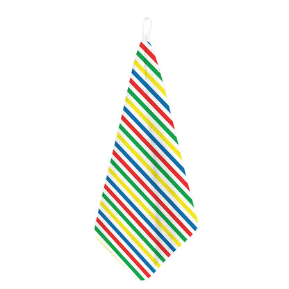 Colorful Striped Pattern Print Hand Towel