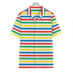 Colorful Striped Pattern Print Hawaiian Shirt