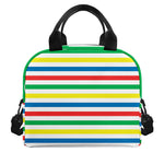Colorful Striped Pattern Print Insulated Lunch Bag