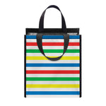Colorful Striped Pattern Print Insulated Lunch Tote