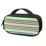 Colorful Striped Pattern Print Insulin Cooler Travel Case