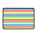 Colorful Striped Pattern Print Kitchen Mat