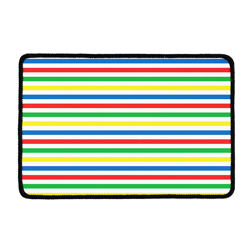 Colorful Striped Pattern Print Kitchen Mat