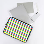 Colorful Striped Pattern Print Laptop Sleeve