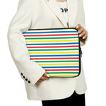 Colorful Striped Pattern Print Laptop Sleeve