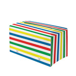 Colorful Striped Pattern Print Leather Tissue Box Cover