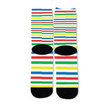 Colorful Striped Pattern Print Long Socks