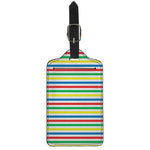 Colorful Striped Pattern Print Luggage Tag