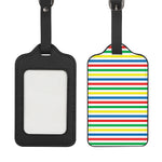 Colorful Striped Pattern Print Luggage Tag