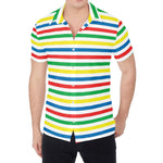 Colorful Striped Pattern Print Men's Shirt