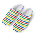 Colorful Striped Pattern Print Mesh Casual Shoes