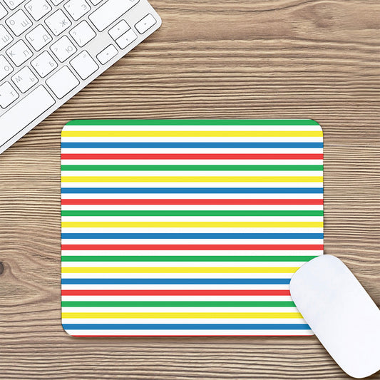 Colorful Striped Pattern Print Mouse Pad