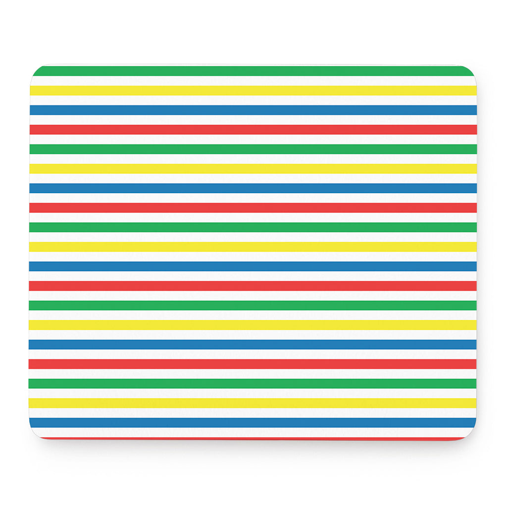 Colorful Striped Pattern Print Mouse Pad