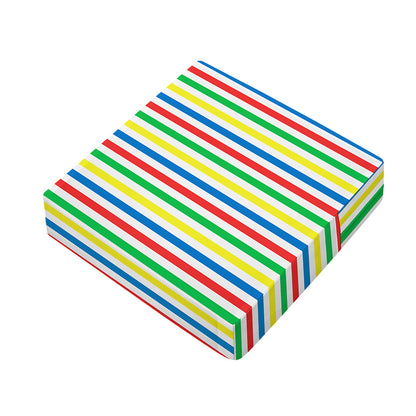 Colorful Striped Pattern Print Outdoor Seat Cushion Cover