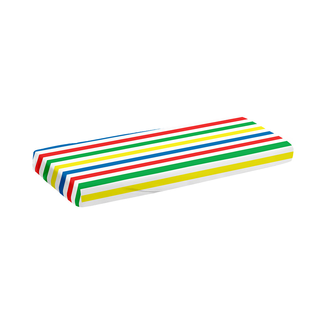 Colorful Striped Pattern Print Piano Keyboard Cover
