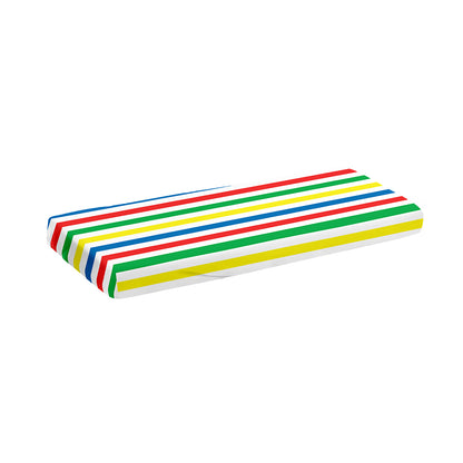 Colorful Striped Pattern Print Piano Keyboard Cover