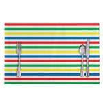Colorful Striped Pattern Print Placemat