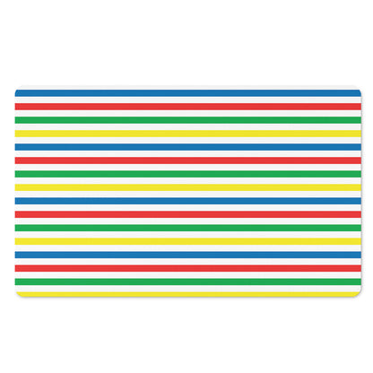 Colorful Striped Pattern Print Polyester Doormat