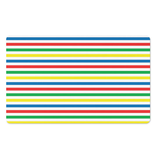 Colorful Striped Pattern Print Polyester Doormat