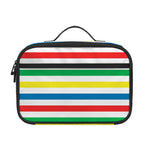 Colorful Striped Pattern Print Portable Lunch Bag
