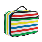 Colorful Striped Pattern Print Portable Lunch Bag