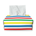 Colorful Striped Pattern Print Rectangle Tissue Box Cover