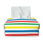 Colorful Striped Pattern Print Rectangle Tissue Box Cover