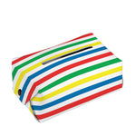 Colorful Striped Pattern Print Rectangle Tissue Box Cover