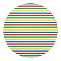 Colorful Striped Pattern Print Round Blanket