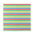 Colorful Striped Pattern Print Silk Bandana