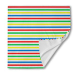 Colorful Striped Pattern Print Silk Bandana