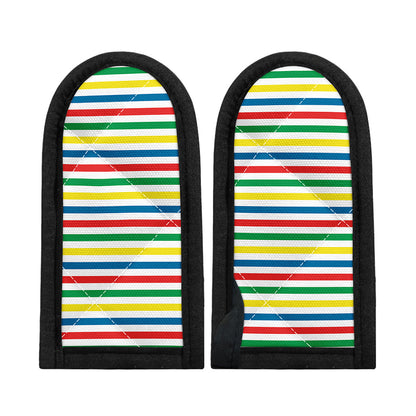 Colorful Striped Pattern Print Skillet Handle Cover