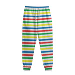 Colorful Striped Pattern Print Sweatpants