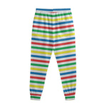 Colorful Striped Pattern Print Sweatpants