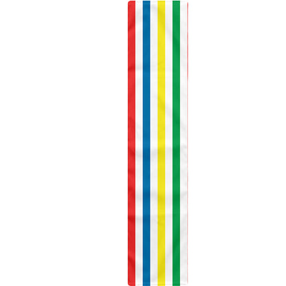 Colorful Striped Pattern Print Table Runner