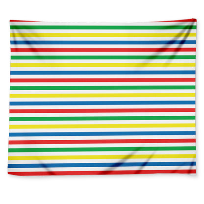 Colorful Striped Pattern Print Tapestry