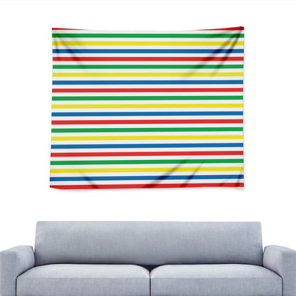 Colorful Striped Pattern Print Tapestry