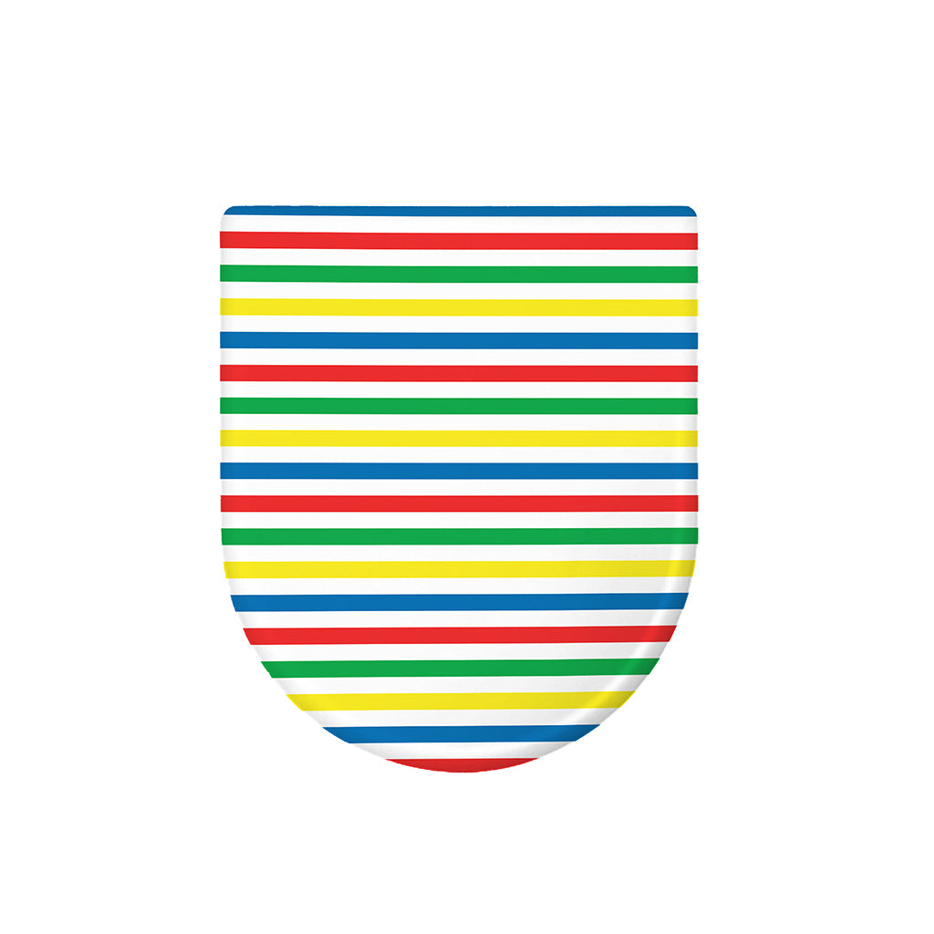 Colorful Striped Pattern Print Toilet Lid Cover
