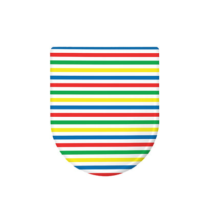 Colorful Striped Pattern Print Toilet Lid Cover