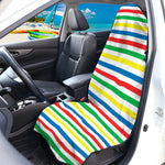 Colorful Striped Pattern Print Waterproof Car Seat Cover